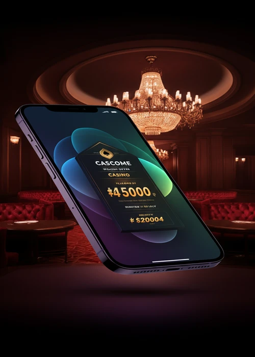 Panoramic view of Vegasnow Casino's vibrant gaming lobby with active slot machines and bonus offers, showcasing the retro Las Vegas theme.